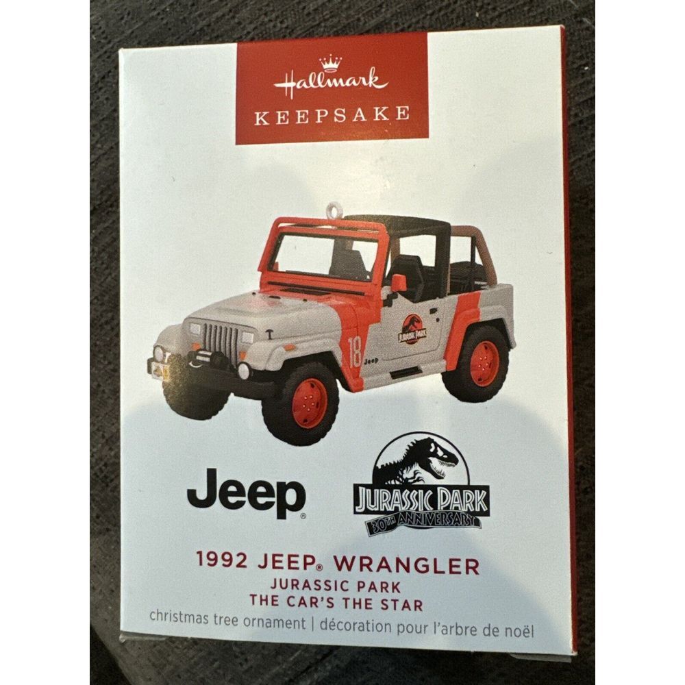 Hallmark The Car's The Star 2023 1992 Jeep Wrangler Jurassic Park‎ NIB